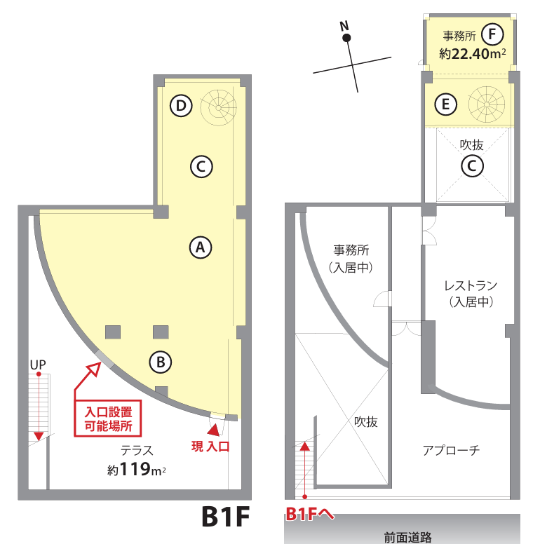 マトリス南青山ビル B1階　56.40坪